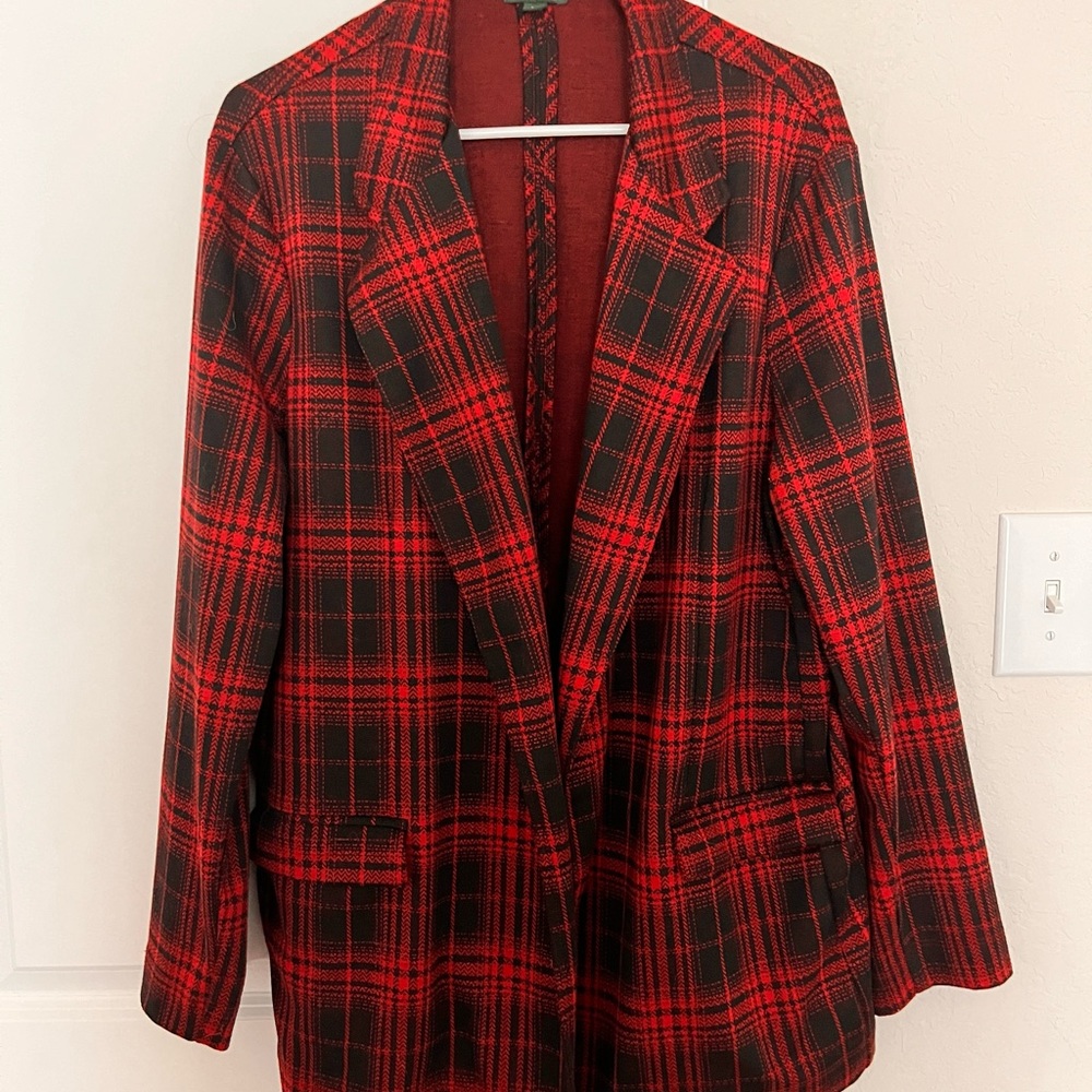 Used, Wild Fable, Red Plaid Blazer